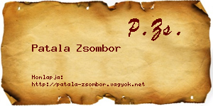 Patala Zsombor névjegykártya